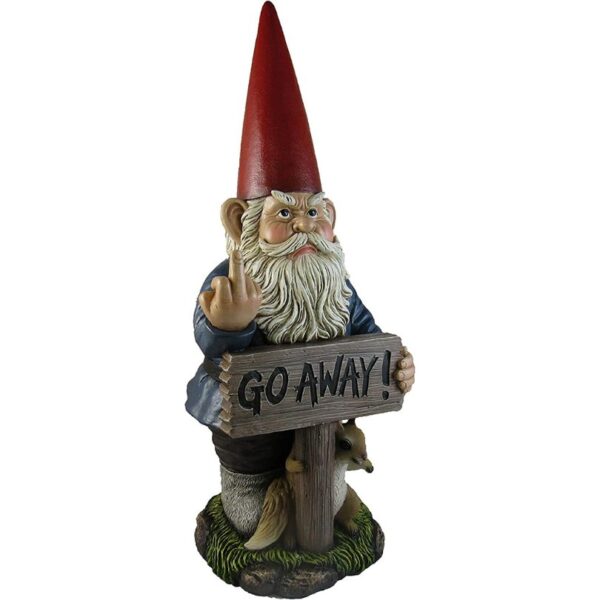 Gnome doigt d'honneur Go Away