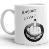 Mug Humour Tasse bonjour ça va doigt d'honneur