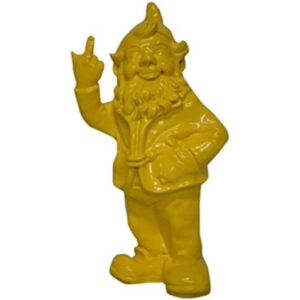 Statuette nain de jardin jaune