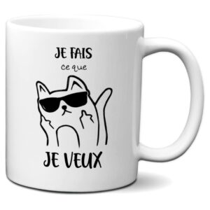 Tasse Mug Cadeau Chat Grincheux